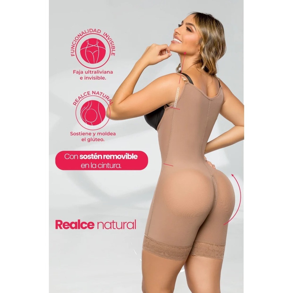 XS Stagmi Invisible Girdle Best Colombian Shaper SMI7089 Mid-Thigh & Thong Set! - Picture 11 of 16